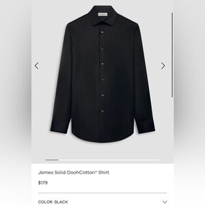 Bugatchi 8 way stretch black button down shirt size Large